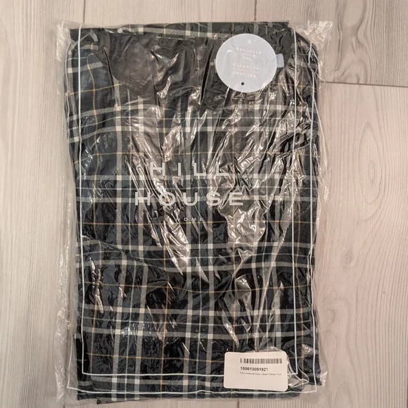 Hill House The Constance Dress Green Wallace Plaid Size Medium NWT - Picture 4 of 6